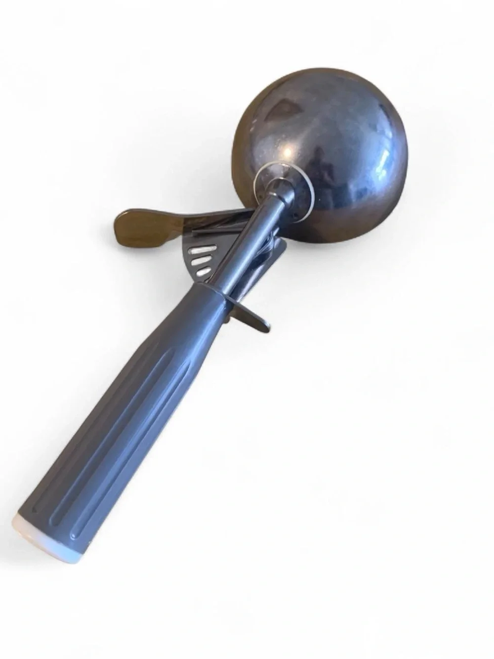 Gray Ice Cream Scoop with Release Lever